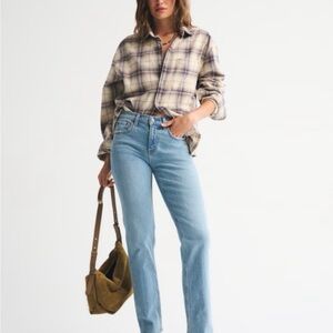 Abercrombie & Fitch Light Blue Straight Leg Jeans